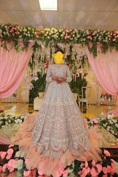 valima lehnga choli with 40 inches tail