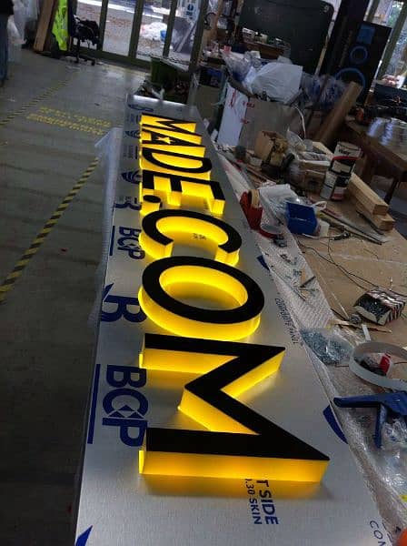 SMD LCD screen LED 3D Sign Board 10