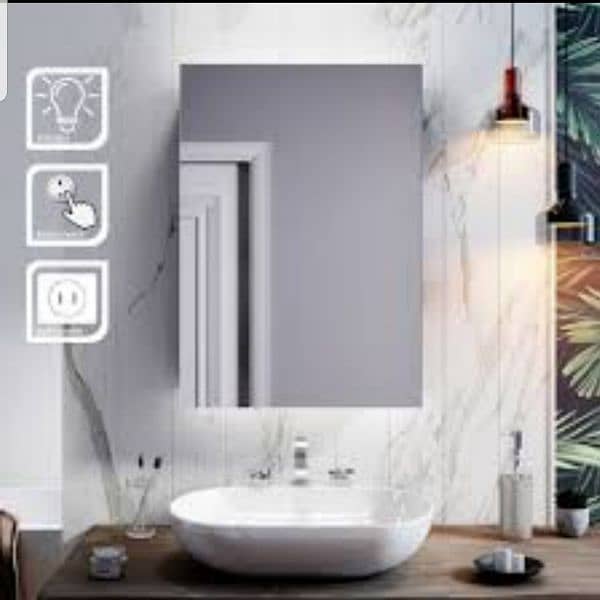 LED Mirror/Bathroom Vanity Mirror/Looking Glass with Touch Sensor LED 6