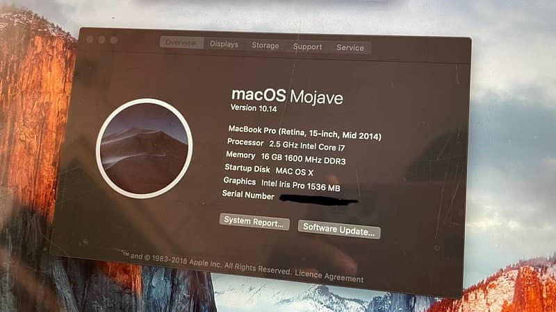 Macbook Pro 2014 Mid 15 Inch Core i7 16gb 500gb SSD 2