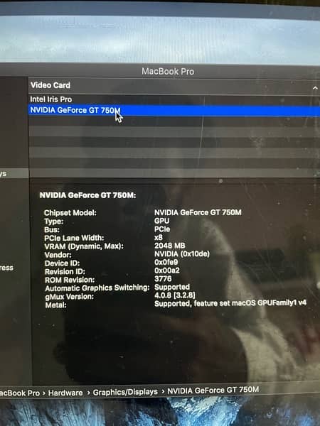 Macbook Pro 2014 Mid 15 Inch Core i7 16gb 500gb SSD 13