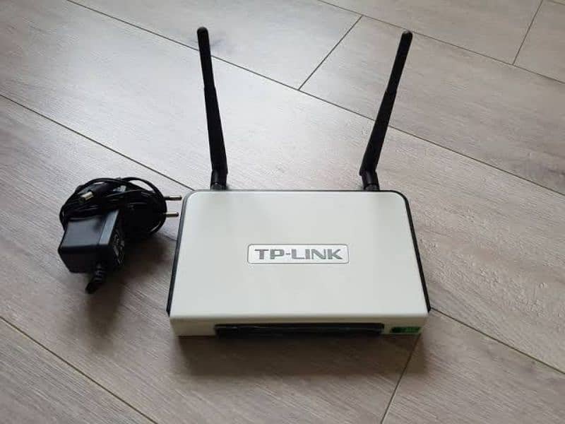 Tplink Wifi Double 2 Antenna Router  With Good Feature 0