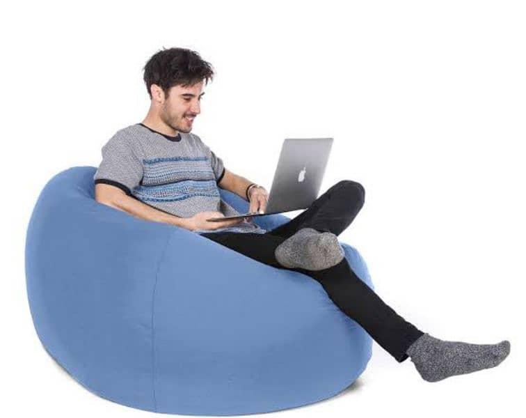 Plain & Emoji Bean Bags_chair_furniture for office use . . 1
