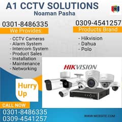 A1 CCTV 2mp / 5mp,  Pollo / Hikvision / Dahua  Security System . :