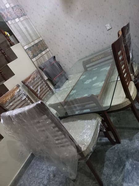 6 seater dinning table / dinning table / pure wooden dinning table 7