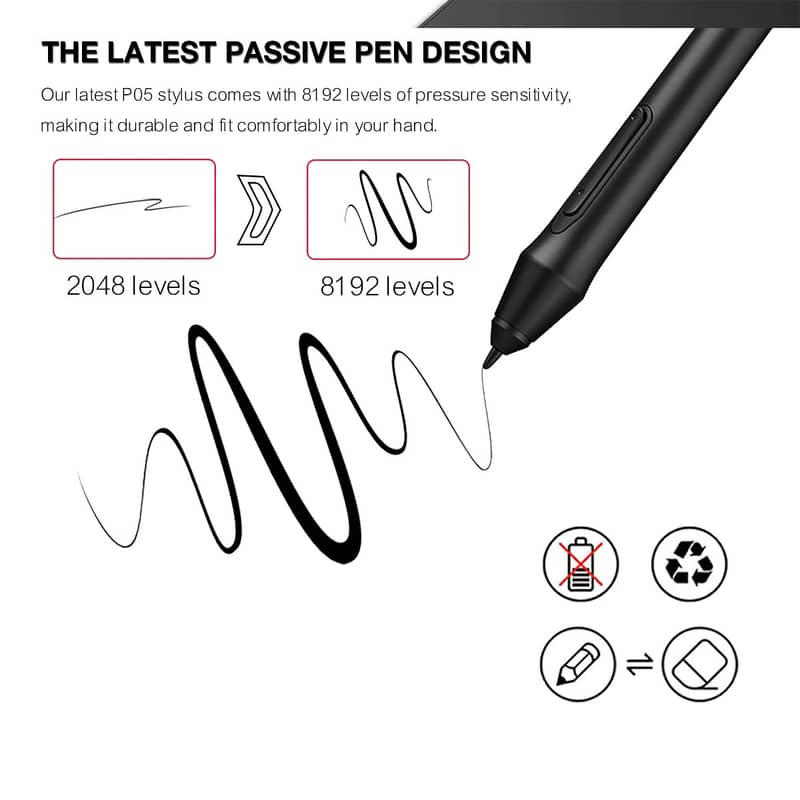 XP-Pen Deco 03 Digital Graphics Drawing Tablet with 8192 levels Dial 3