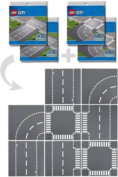 LEGO City Curve and Crossroad (2 Pieces) set 2