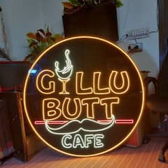 Neon Top Quality Signs Rs. 2800 per square feet. its long life product