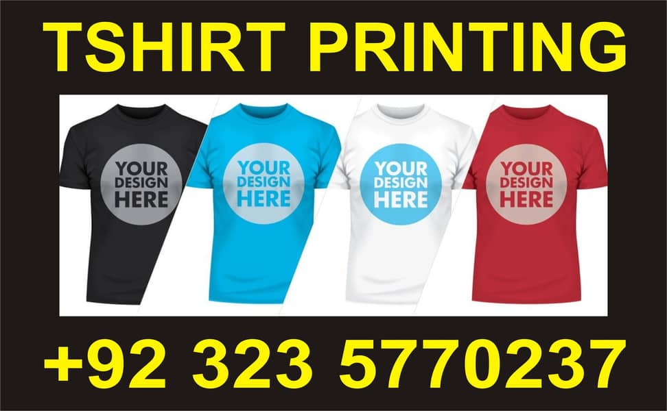 Tshirt printing in Lahore,Digital printing in Lahore,Screen printing 0