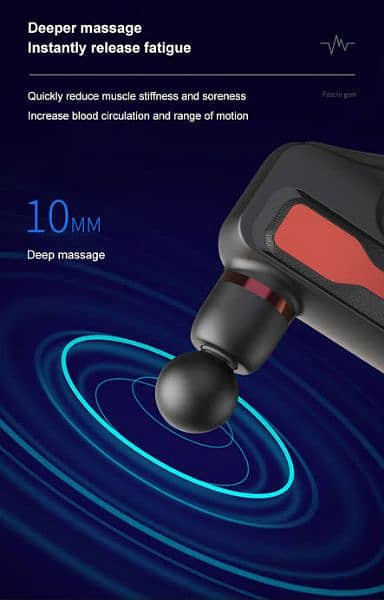 Origin LCD Display Fascial Gun Deep Muscle Vibrating Massage Gun 3