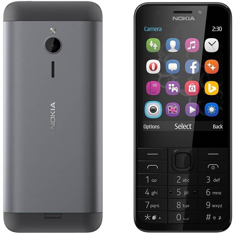 Nokia 230 Original With Box 2.8 Inches Large Display 2 Mp Front Camera 1
