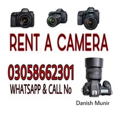 DSLR CAMERA FOR RENT ,Rent A camera ,DSLR CAMERA ON RENT