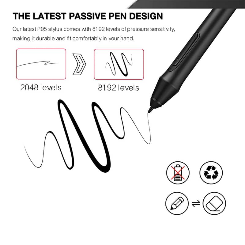 XP-Pen Deco 03 Wireless Digital Graphics Tablet Drawing for PC / MAC 3