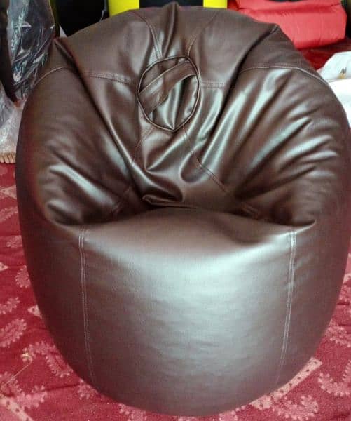 BEAN BAGS LEATHER COUCH 3
