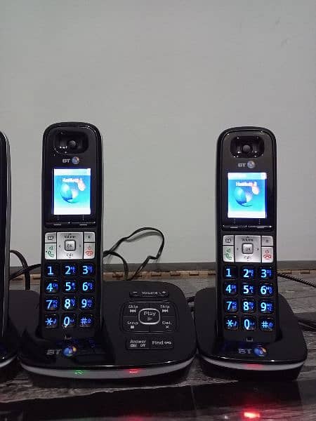 UK imported BT trio Cordless phone with intercom with answer machine 5