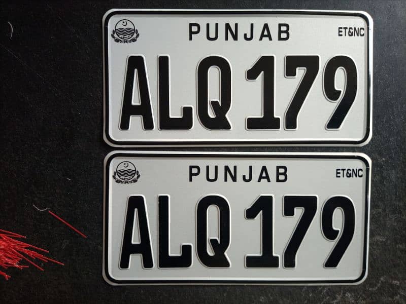 Number plates 0