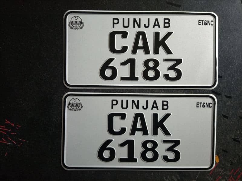 Number plates 3