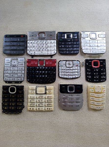 Nokia C2,C3,E52,E63,N70,3100,5320, keypads and casings 6