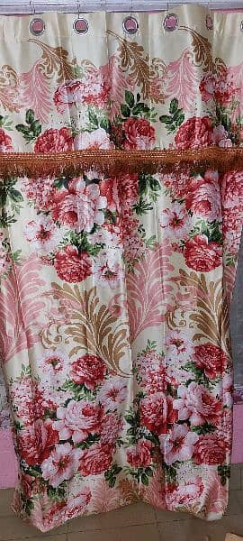 pair 5 by 8 ft new silk curtains 0