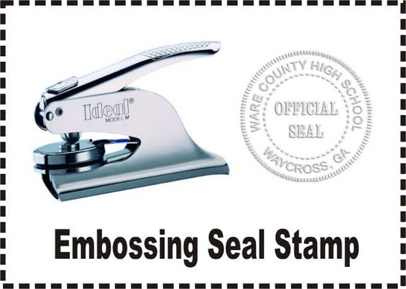 Stamps, Emboss Stamp, Letter Head, PVC card 1