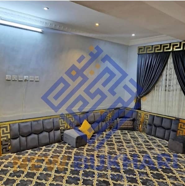 Arabic majlis (bethak), Curtains, Sofa 6