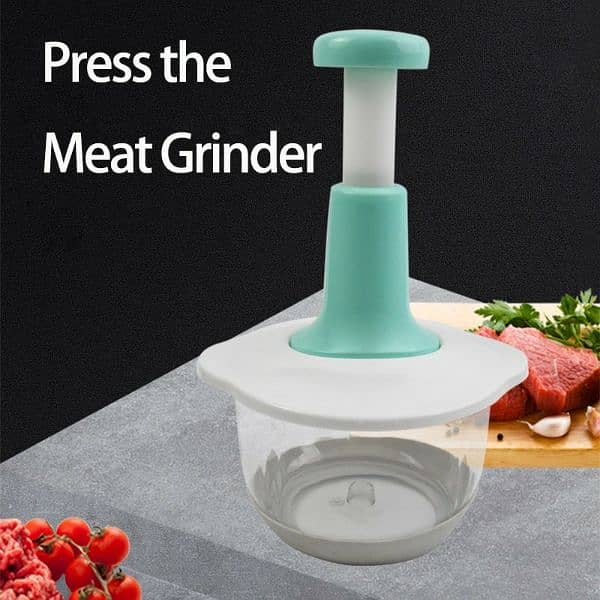 Hand Pressure Vegetable Grinder Manual Kitchen Chopper Garlic Masher 0