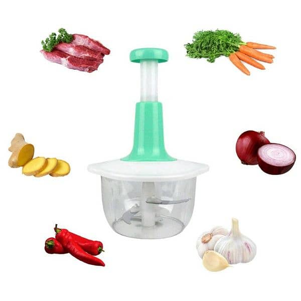 Hand Pressure Vegetable Grinder Manual Kitchen Chopper Garlic Masher 6