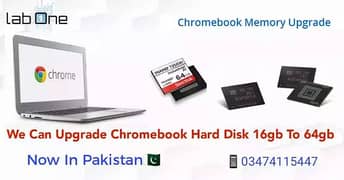 Chromebook Hard Disk Upgrade 16gb to 32gb 64gb