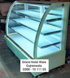 Bakery counter, Cake chiller counter, Meat chiller counter. 0