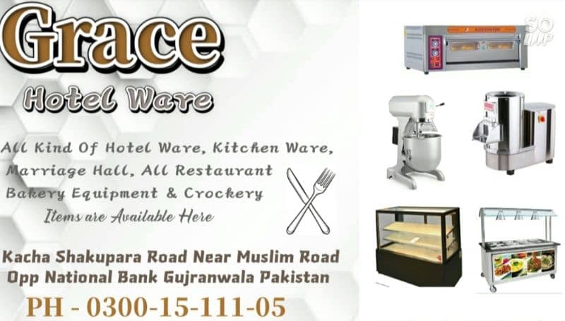 Bakery counter, Cake chiller counter, Meat chiller counter. 9