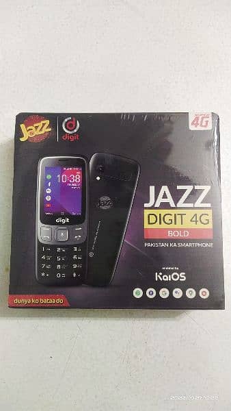 Jazz Digit 4G Mobile, Dual Sim 4G Hotspot Mobile, Box Pack. 3