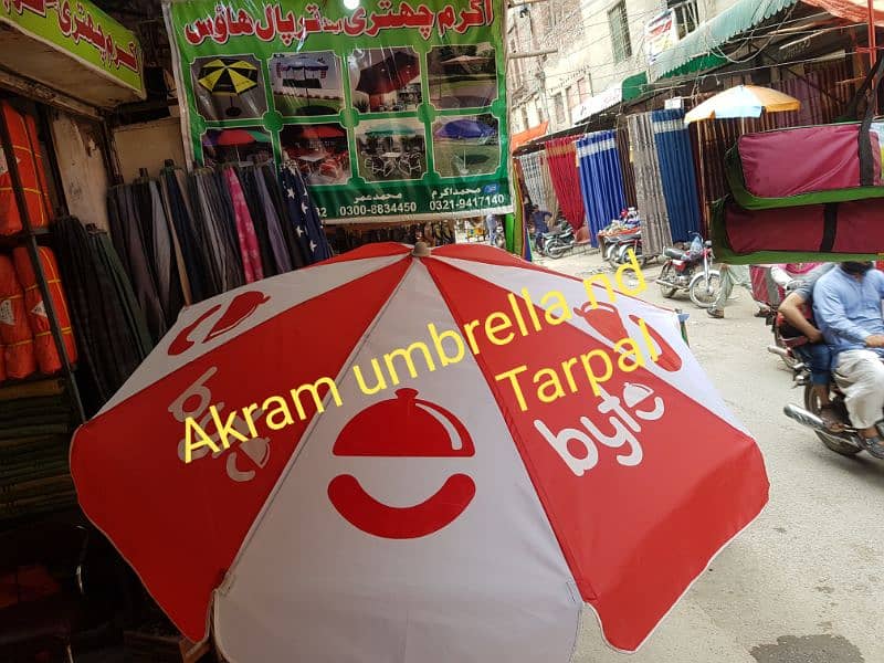 Outdoor umbrella  And Advertising umbrella available. . . . . . 10