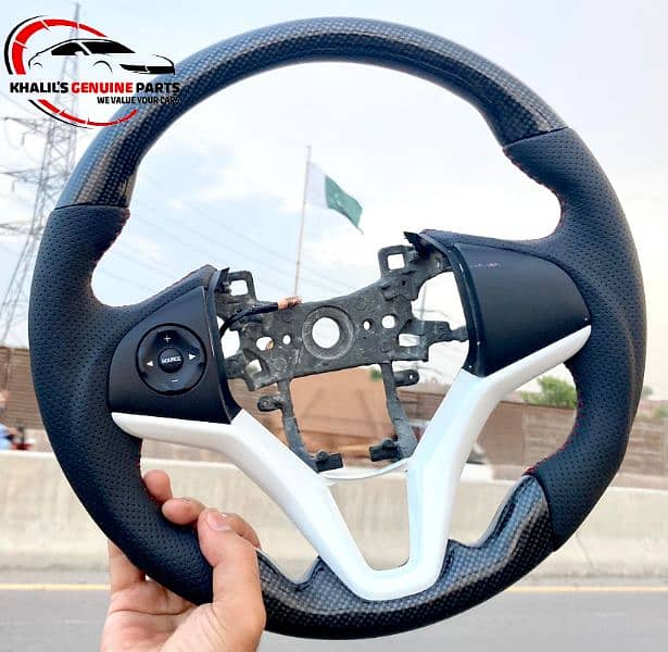 Honda Vezel Carbon Fiber Multimedia Steering Wheel 0
