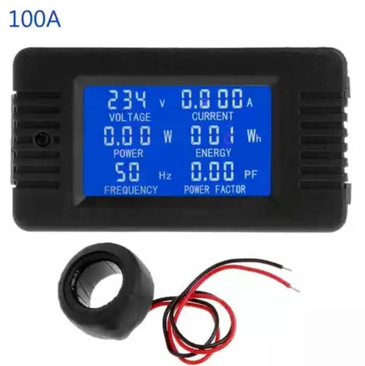 6 In 1 Volt Amp Power Energy Power Factor Meter PEACEFAIR PZEM-022 0