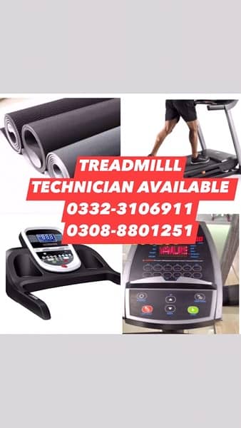 Treadmill repairing services technician are available 6