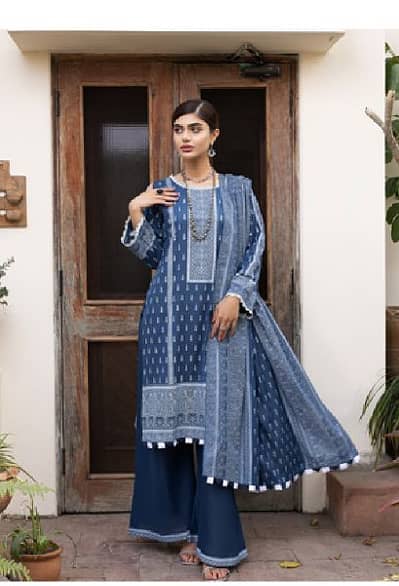 : 03 Piece Unstitched  Shirt: Printed lawn Trouser: Lawn Dupatta: Lawn