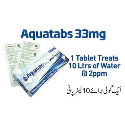 Aquatabs water cleaning chlorine tablets