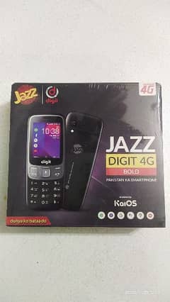Jazz Digit 4G BOLD, Dual Sim 4G Hotspot Mobile, Box Pack.