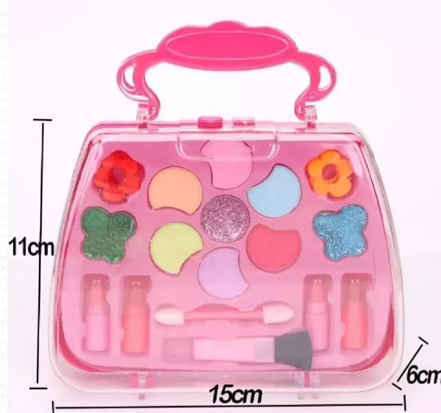 Kids Makeup Kit Cosmetic Jewellery Brefcase with Realapplicable Makeup 1