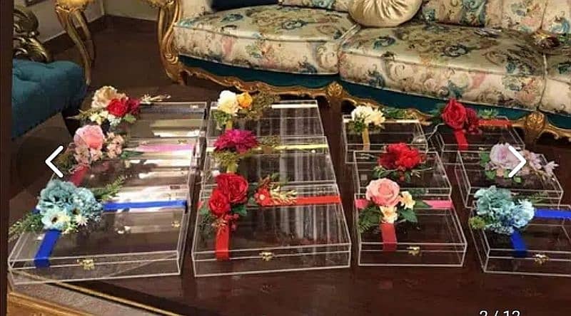 Acrylic Bid boxes / Gift boxes For wedding and Giveaways (03021466006) 4
