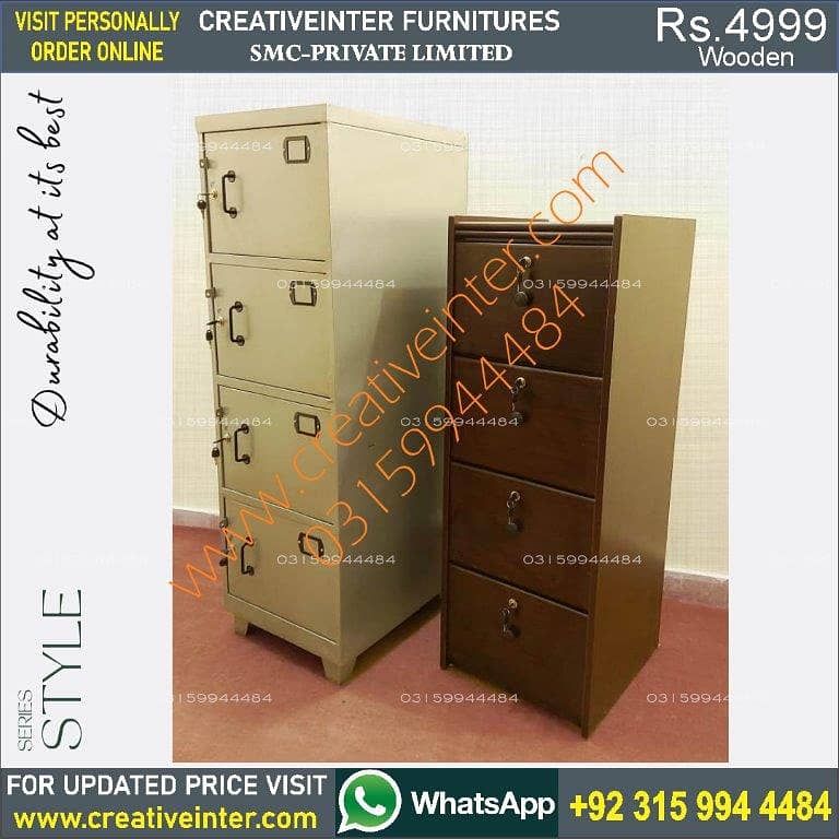 Book File Rack Cabinet Study Office Table Desk Chair Bed Set Sofa Set 11