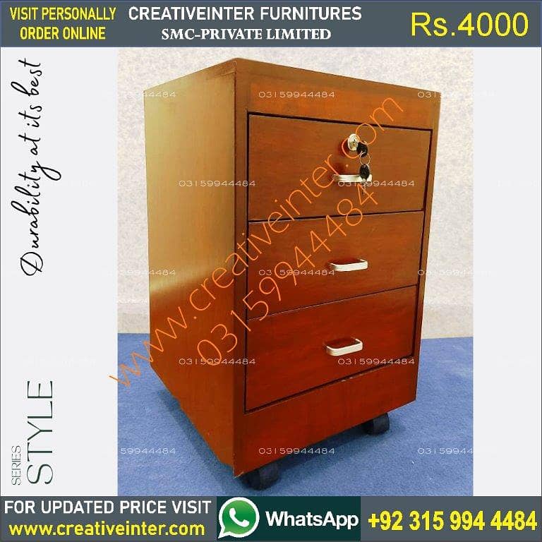 Book File Rack Cabinet Study Office Table Desk Chair Bed Set Sofa Set 16