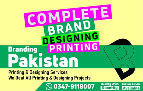 Branding pakistan printing and designing services