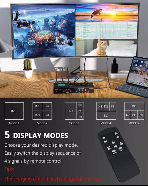 This 4-input HDMI multi-viewer 4K version 1