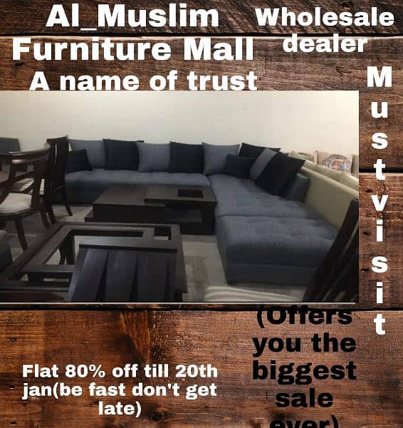 Best Quality furniture L shape sofa set 1