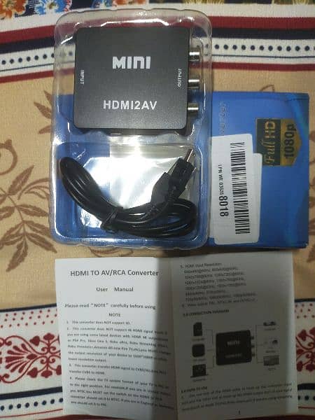 Mini HDMI to AV 8