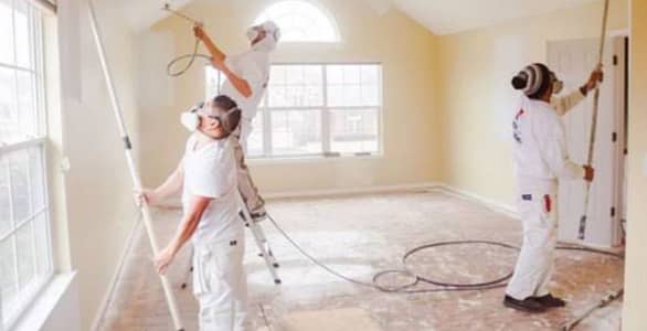 White wash House , Cleaning , Paint work ,Plastic emulsion