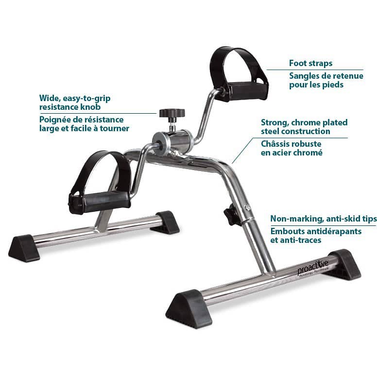 Easy Exercise Pedal Cycle Under Desk for Fitness Mini Exercise Cycle 0