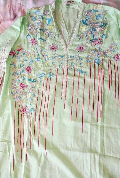 beautiful embroidery kurti 0