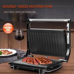 HAEGER ORIGINAL PANINI GRILL MAKER GRILL SANDWICH BURGER STEAKS VEGGIE